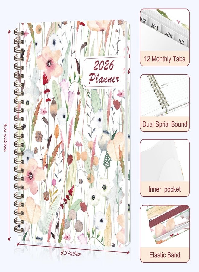 VALOME 2026 Planner, Weekly and Monthly Calendar Agenda Book, Jan 2026 - Dec 2026, Hardcover Planning Academic Planner for Office School Supplies and Desk Accessories - A5 (6.3'' x 8.5'') - Image 2