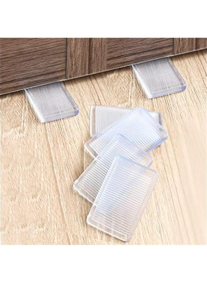 Clear Plastic Table Shims Set of 8 for Home Furniture Leveling, High Weight Capacity, Weatherproof, Fix Wobbly Floors & Uneven Toilets - Image 1