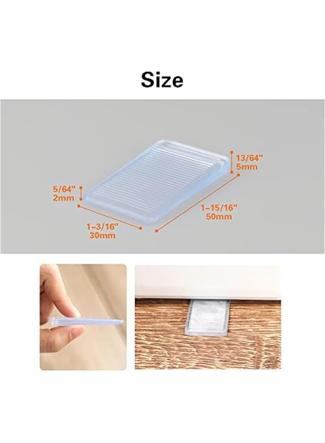 Clear Plastic Table Shims Set of 8 for Home Furniture Leveling, High Weight Capacity, Weatherproof, Fix Wobbly Floors & Uneven Toilets - Image 2