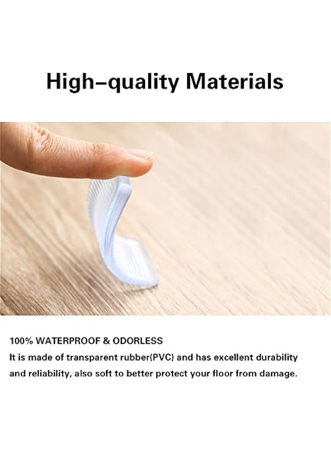 Clear Plastic Table Shims Set of 8 for Home Furniture Leveling, High Weight Capacity, Weatherproof, Fix Wobbly Floors & Uneven Toilets - Image 4