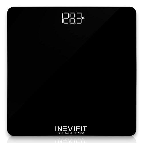 INEVIFIT Bathroom Scale Highly Accurate Digital Bathroom Body Scale Measures Weight up to 400 lbs Includes Batteries
