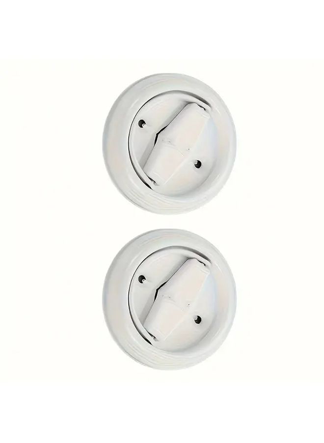 1pc Pull Ring Lock Invisible Hidden Door Handle For Background Wall Bedroom Single Or Double Sided Embedded Cabinet Hardware Sleek Design Modern Lock Wall Mounted Commercial - Image 4