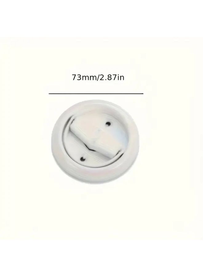 1pc Pull Ring Lock Invisible Hidden Door Handle For Background Wall Bedroom Single Or Double Sided Embedded Cabinet Hardware Sleek Design Modern Lock Wall Mounted Commercial - Image 3