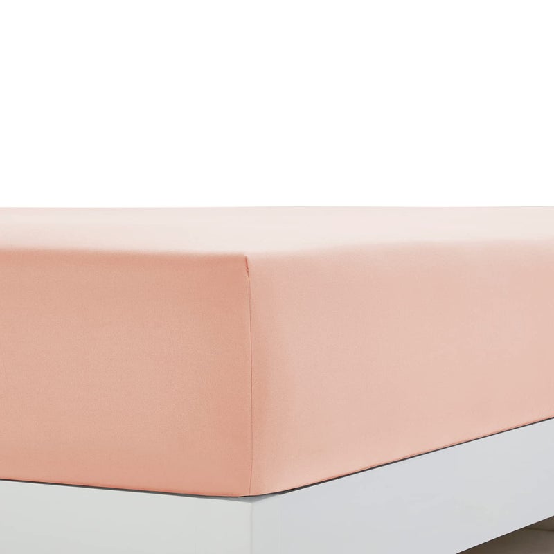 Clara Clark Bed Sheets, Premier 1800 Series 4 Piece Bed Sheet Set, Deep Pocket, Wrinkle, Fade, Stain Resistant, Luxury Soft Bedding Sheets & Pillowcases, Queen, Peach - Image 3