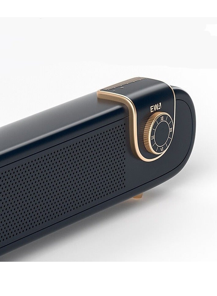 EWA مكبر صوت بلوتوث لاسلكي EWA L102 بتصميم كلاسيكي ريترو، يدعم TF/AUX (أسود) - Image 2