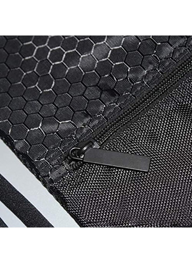 Arabest Drawstring Backpack,Sports Canvas Bag,Waterproof Oxford Fabric Drawstring Bag,Swimming Bag,Basketball Bag,Soccer Bag,Zipper 43*49cm(Black)  - Image 5