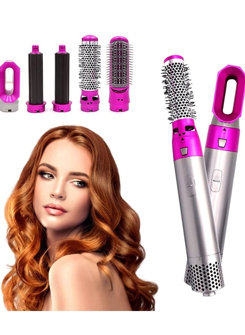 Curling Iron 5 in 1 multifunctional, hair dryer ,hair curler brush , hot air brush ,rotating brush portable - Image 1