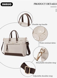 DUNISO Women Laptop Tote Bag 15.6 Inch Computer Tote Bag Purse Shoulder Bag, Computer Briefcase Shoulder Bag Casual Laptop Bag for Office, Shopping, Travel Daily Use  - Image 2