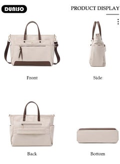 DUNISO Women Laptop Tote Bag 15.6 Inch Computer Tote Bag Purse Shoulder Bag, Computer Briefcase Shoulder Bag Casual Laptop Bag for Office, Shopping, Travel Daily Use  - Image 3