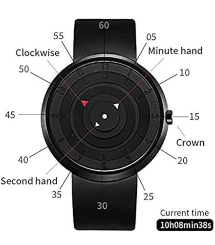 SWADESI STUFF Arrow Blk Arrow Boys Men Black Dial Wrist Silicone Band Watch for Boys Analog Watch for Men Pack of 1, Black Color (Black) - Image 5