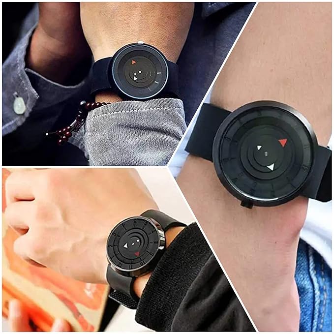 SWADESI STUFF Arrow Blk Arrow Boys Men Black Dial Wrist Silicone Band Watch for Boys Analog Watch for Men Pack of 1, Black Color (Black) - Image 3