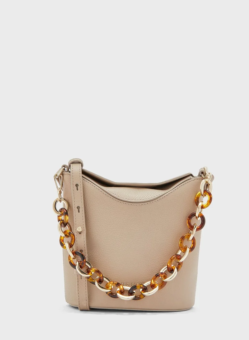 Ted Baker Brookk Resin Chain Mini Bucket Hobo