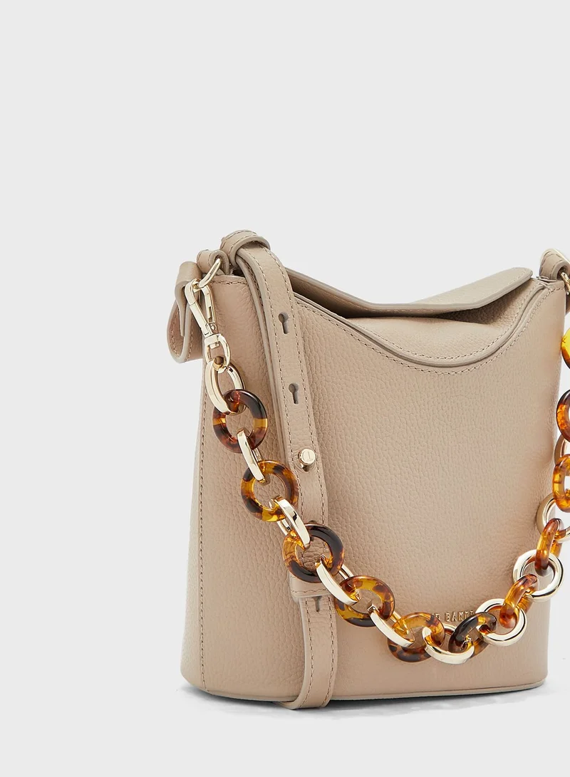 Ted Baker Brookk Resin Chain Mini Bucket Hobo
