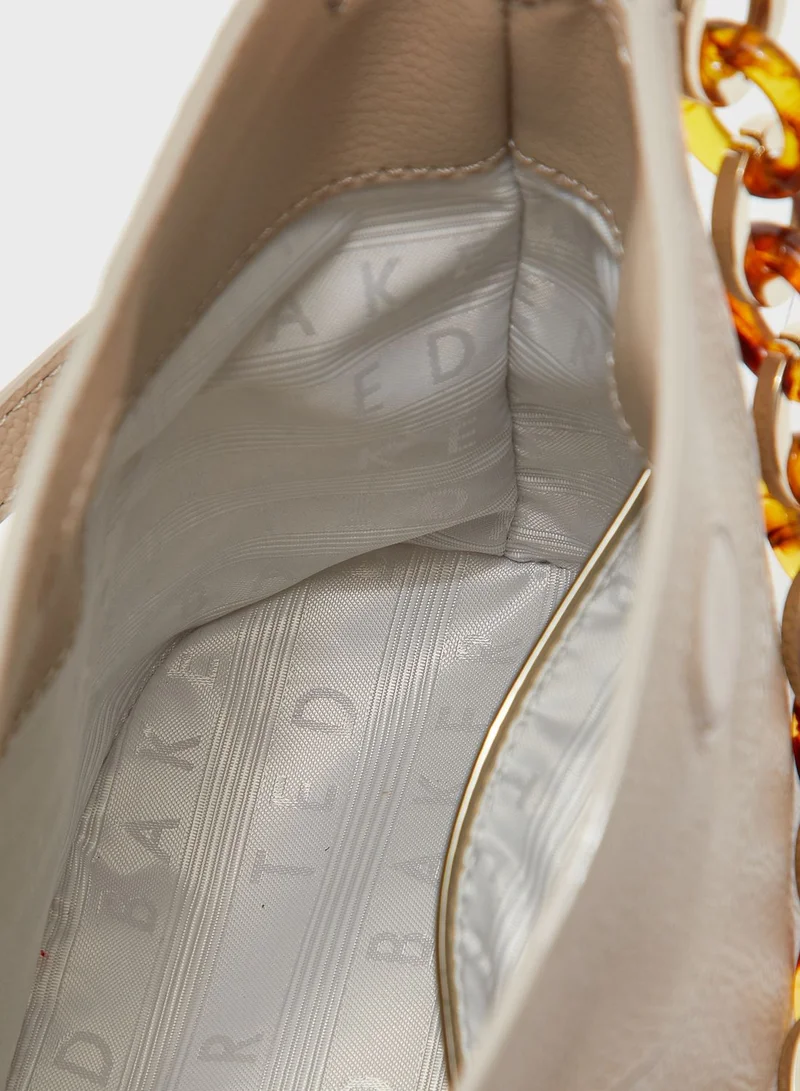 Ted Baker Brookk Resin Chain Mini Bucket Hobo