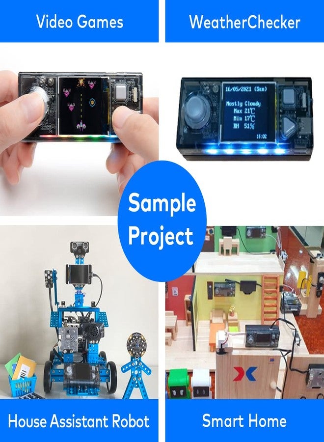 Makeblock Cyberpi Project-Based Kit, Coding for Kids 8-12 Support Scratch & Python Programming, STEM Programmable Robot Supports AI & IoT Technology with Built-in WiFi Module - Image 3