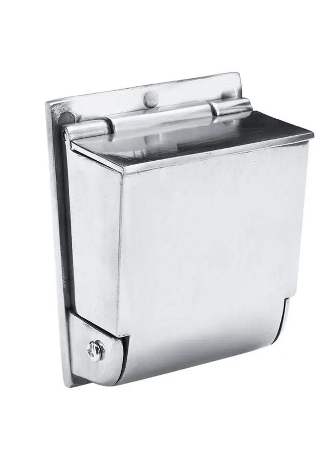 Black Wall Mounted Ashtray Holder Compact Indoor Outdoor Office Garage Patio - Image 3