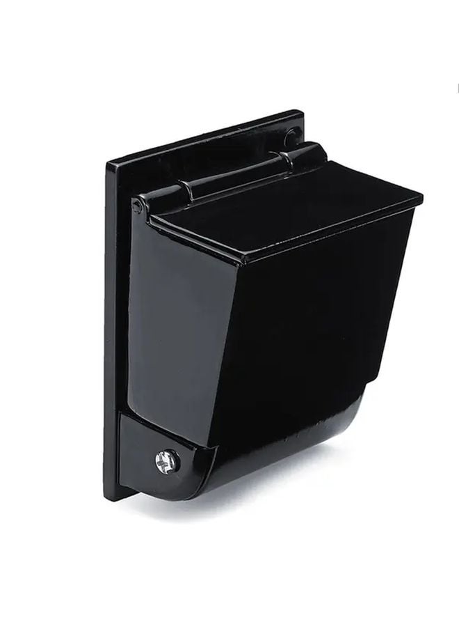 Black Wall Mounted Ashtray Holder Compact Indoor Outdoor Office Garage Patio - Image 5