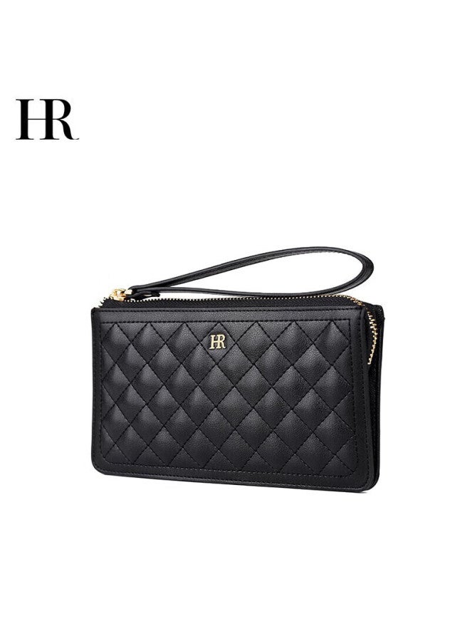 Hr Helena Women's Handbag, Ladies' Long Wallet, Diamond Pattern Zipper Clutch, Gift Box Packaging, Birthday Present - Image 4