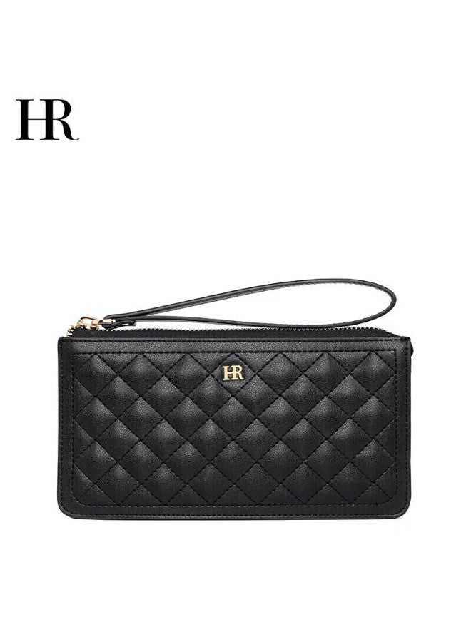 Hr Helena Women's Handbag, Ladies' Long Wallet, Diamond Pattern Zipper Clutch, Gift Box Packaging, Birthday Present - Image 5