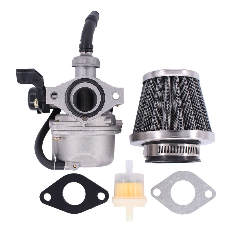 HouYeen PZ19 Carburetor with Air Fuel Filter Kit for 4 Stroke 50cc 90cc 110cc 125cc Engine Chinese Pit Dirt Bike Carb Pocket Go-Kart ATV - Image 1