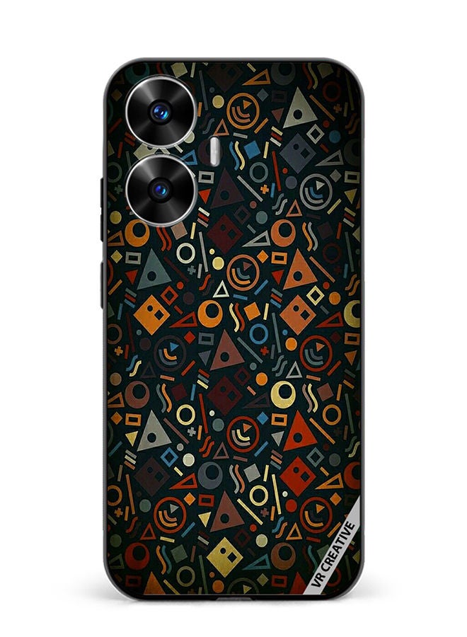 VR CREATIVE Protective Case Cover For Realme C55 Maxin Pattern Design Multicolour - Image 1