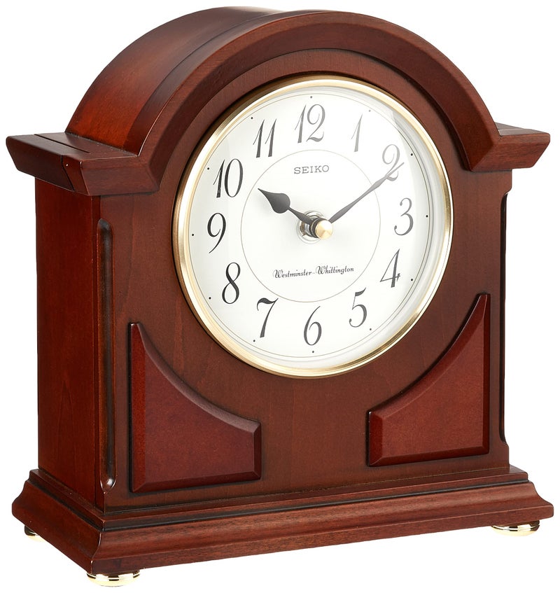 SEIKO Sayo Mantel Clock , Brown - Image 4
