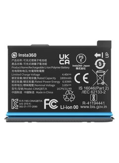X3 Original Battery (1800mAh) Replacement/Spare for up to Extra 80 Minutes Recording Time