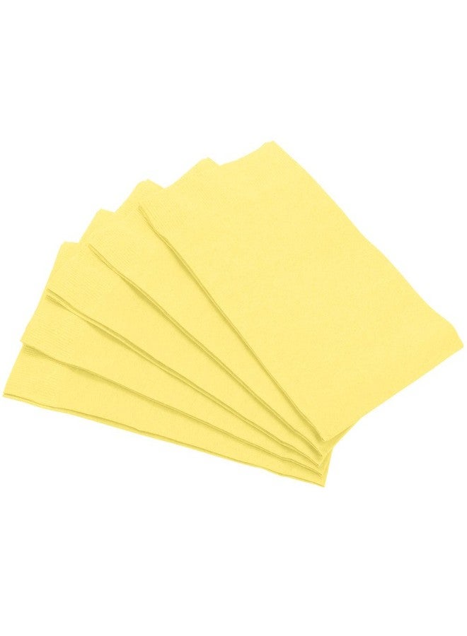 Amscan Light Yellow 3-Ply Guest Towels | Pack of 16 | Party Supply - Image 2