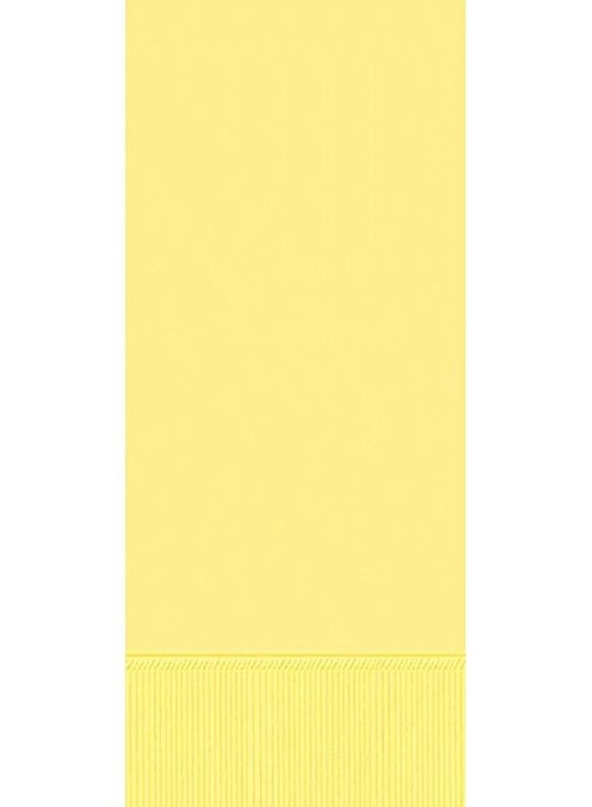 Amscan Light Yellow 3-Ply Guest Towels | Pack of 16 | Party Supply - Image 1