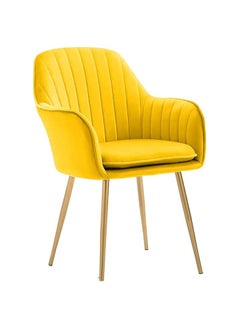 Poppins Home Dining Chair Modern Gold Metal Legs Ergonomic Seat, Side Chairs for Coffee Shop Dining Room Living Room, 34"H, (7-Colour)  - Image 1