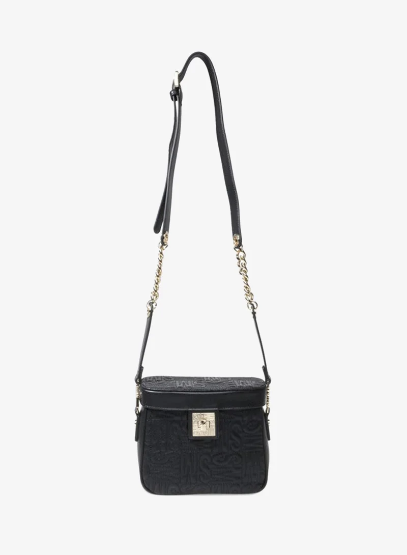 Ballie Black & Gunmetal Women's Crossbody Bag