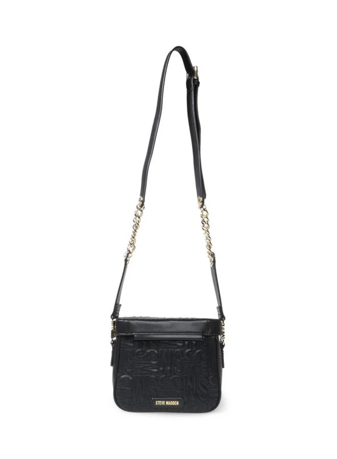 Steve Madden  Ballie Black & Gunmetal Women's Crossbody Bag for Women | Best Price UAE