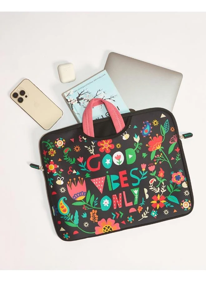 Chumbak  Good Vibes Laptop Sleeve - 15.6”  | Best Price UAE