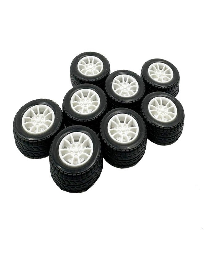 URIMPAVIDO 8PCS Toy Car Wheels 25mm Rubber Tire for Remote Control Car RC Car DIY Model Accerssories (2X25mm) - Image 5