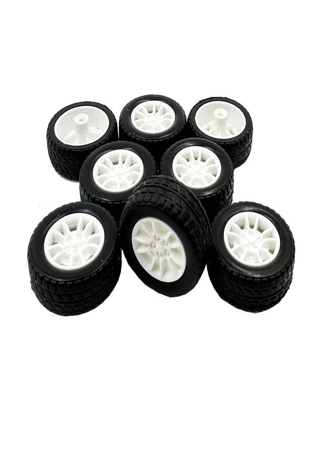 URIMPAVIDO 8PCS Toy Car Wheels 25mm Rubber Tire for Remote Control Car RC Car DIY Model Accerssories (2X25mm) - Image 2