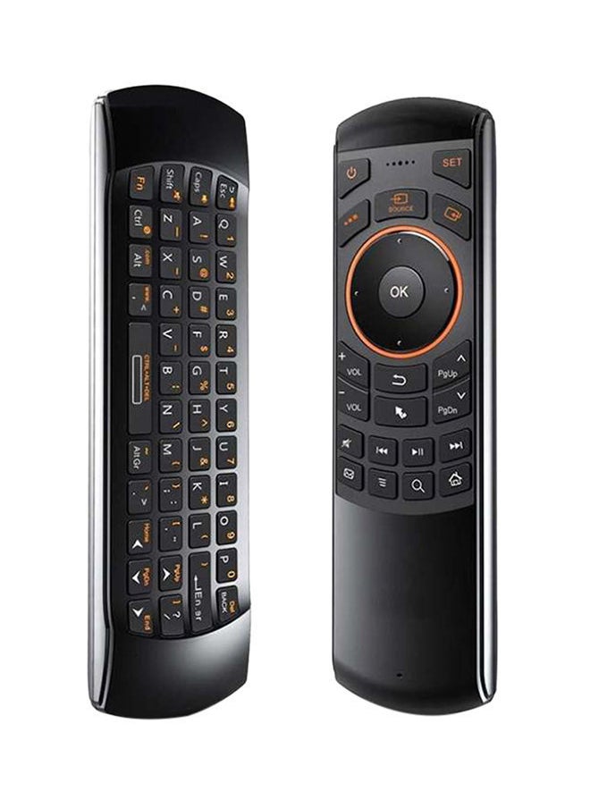 NIBEMINENT - Rii I25 Wireless Fly Mouse Remote Controller With Keyboard Black - Image 1