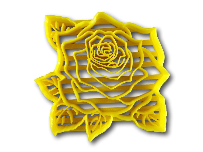 Rose Flower Cookie Cutter 3 inches