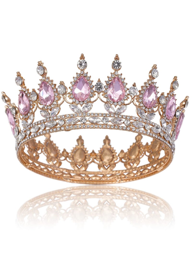 Generic - Princess Crown and Tiara for Little Girls, Crystal Princess Crown Girls Princess Tiara Crystal Headband for Kids Cosplay, Bridal Crown Hair Accessories for Birthday, Prom, Costume Party, Wedding - Image 1