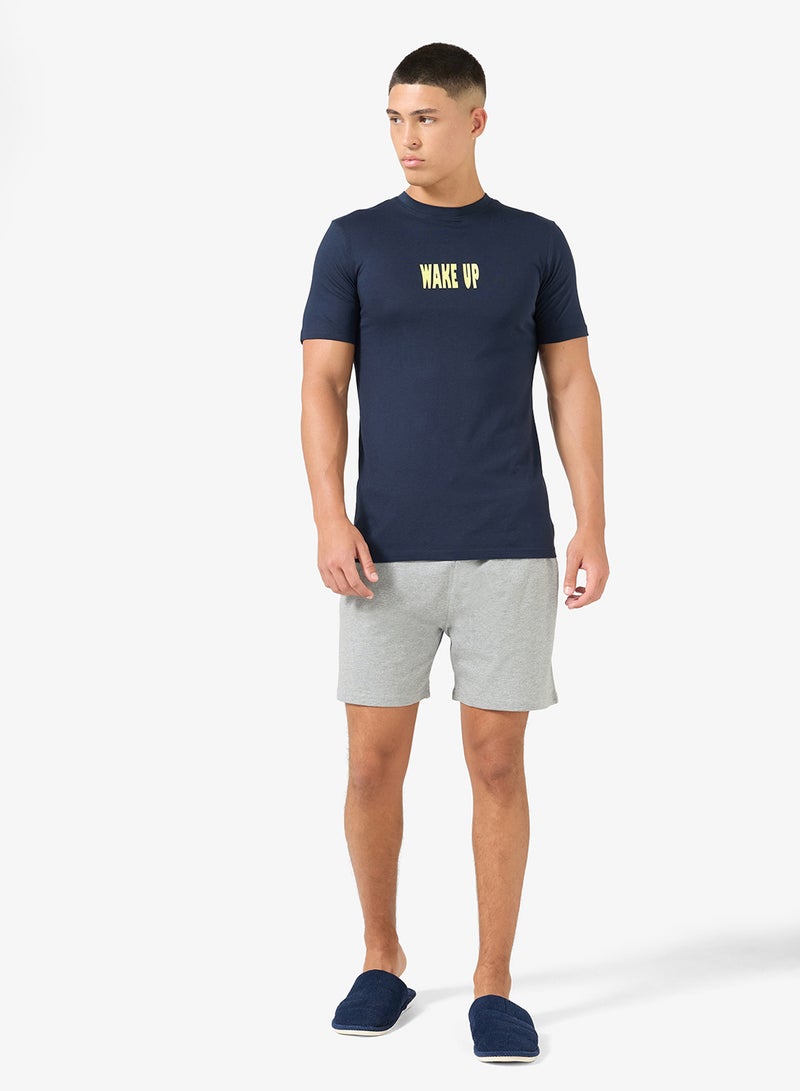 سفنتي فايف طقم بيجامة تي شيرت وشورت - Image 5