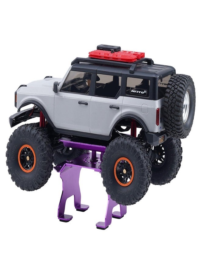 حامل سيارات التحكم عن بعد المصنوع من الألومنيوم من DJX مع حامل ممتص الصدمات لسيارات TRX4M Axial SCX24 AX24 C10 Bronco SCX30 Redcat Ascent-32 وغيرها من سيارات التحكم عن بعد بمقياس 1/18 و1/24 و1/30 و1/32 (بنفسجي) - Image 5