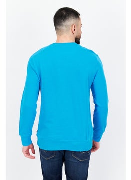 Levi's Men Crew Neck Brand Logo Sweatshirt, Blue  - Image 2