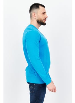 Levi's Men Crew Neck Brand Logo Sweatshirt, Blue  - Image 3