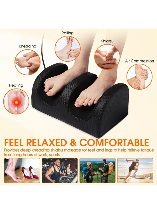 RATSAW Foot Calf Massager Machine Electric Multi Use Foot Leg Massager Machine with Heat Shiatsu Deep Kneading Rolling for Pain Relief Improves Blood Circulation Ideal for Men Women - Image 2