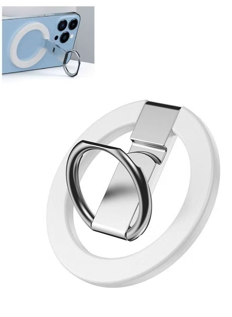 زبون حامل حلقي من Apple iPhone 12/13 Mini / Pro / Max متوافق مع جميع ملحقات MagSafe أبيض - Image 1