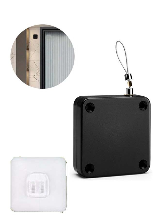 Generic New Generation Automatic Sensor Door Closer Automatic Door Closer  With Pull Cord Type Door Closer Punch-Free Installation Adjustable Strength For Doors In Hotel Restaurant Office  - Image 1