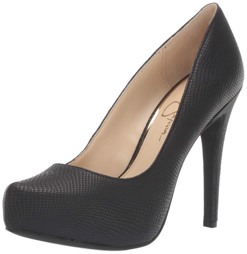 Jessica Simpson womens Parisah Pump, Black Snake, 7.5 US - Image 1