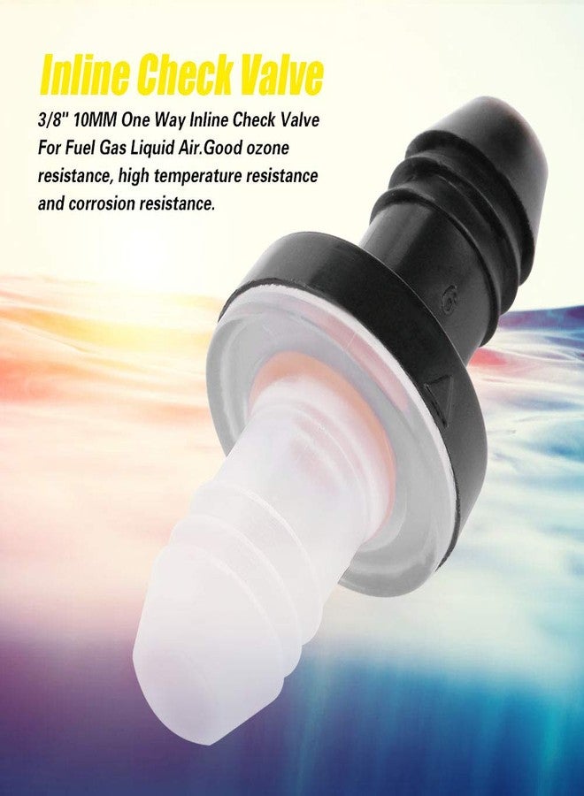 Thincol 3/8" 10MM Inline Check Valve One-way Diaphragm Valve for All Highly Corrosive Chemical Media (PP/SILICONE) - Image 3
