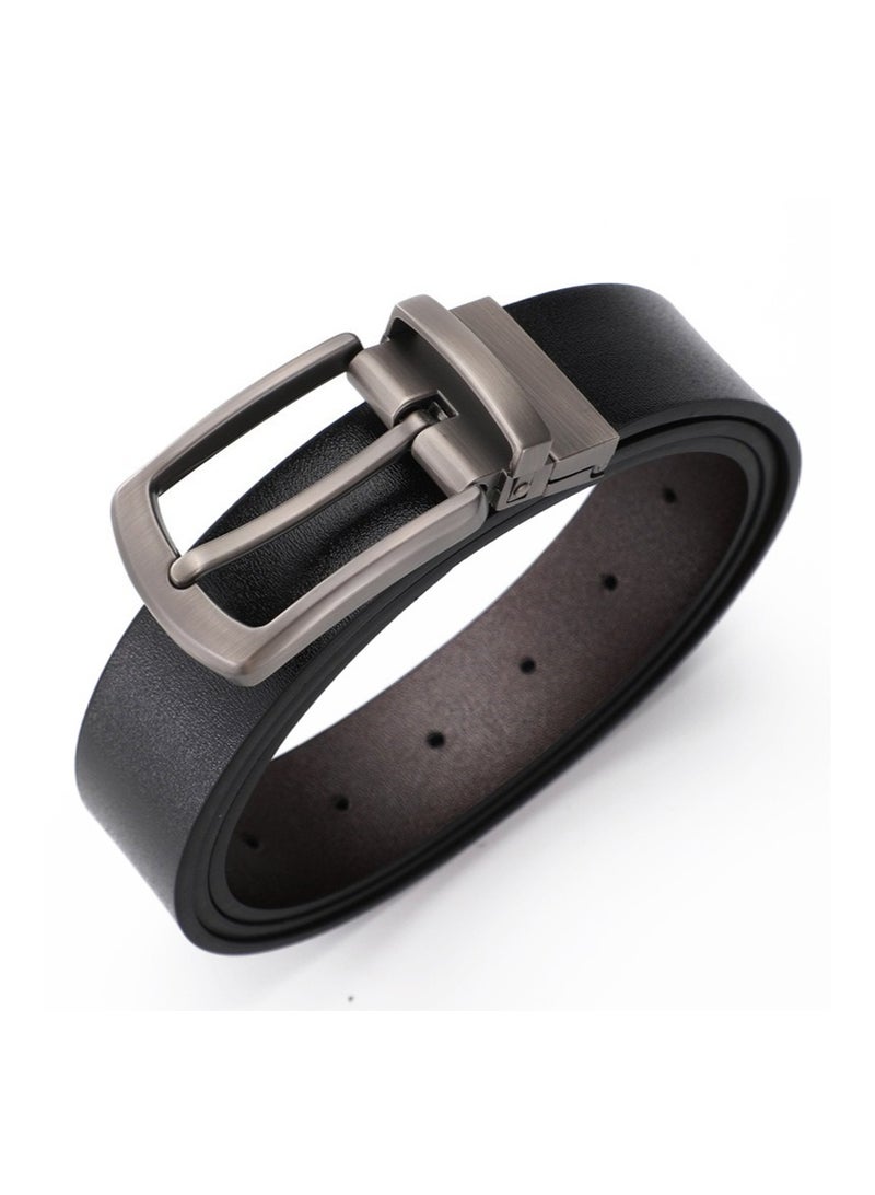 Gloryful Genuine Leather Belt Reversible for Casual & Formal Wear  Men’s and Women's Belt in Black and coffee Color - Belt for Jeans and formal dress - Image 2