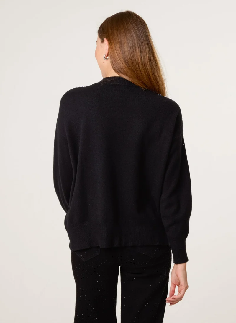 Blue Vanilla Diamante Jumper