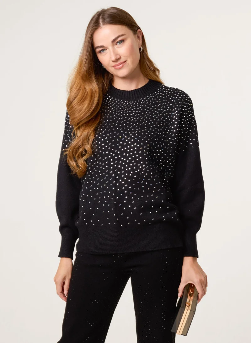 Blue Vanilla Diamante Jumper